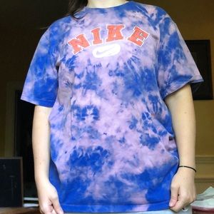 vintage 90s nike bleach dye t-shirt